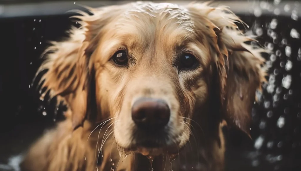 Grooming Golden Retriever