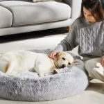 Western Home Faux Fur Calming Dog Bed